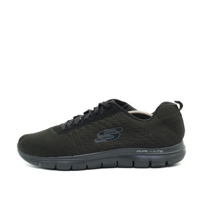 Skechers Damen SN 12757 Sneaker Schwarz Textil Atmungsaktiv Dual-Lite EU 41