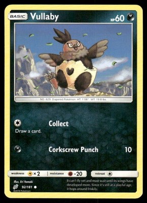 Pokemon Karten Vullaby 92/181 Team Up Sonne & Mond Common NM