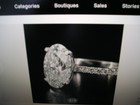 2.32 Carat Lab Created Diamond Engagement Ring -18K White Gold -Appraisal $5,852 — photo 2