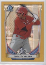2014 Bowman Chrome Prospects Gold Refractor 45/50 Breyvic Valera #BCP69 0t2