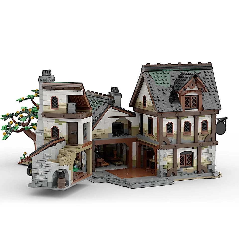 Custom: Medieval Tavern with Interior Modular Building 3422 PCS MOC-177601 - Image 4 of 4