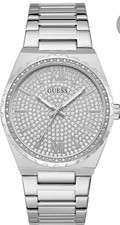 GUESS U1449G1 Silver Crystal Dial Stainless Steel Watch Boxed New