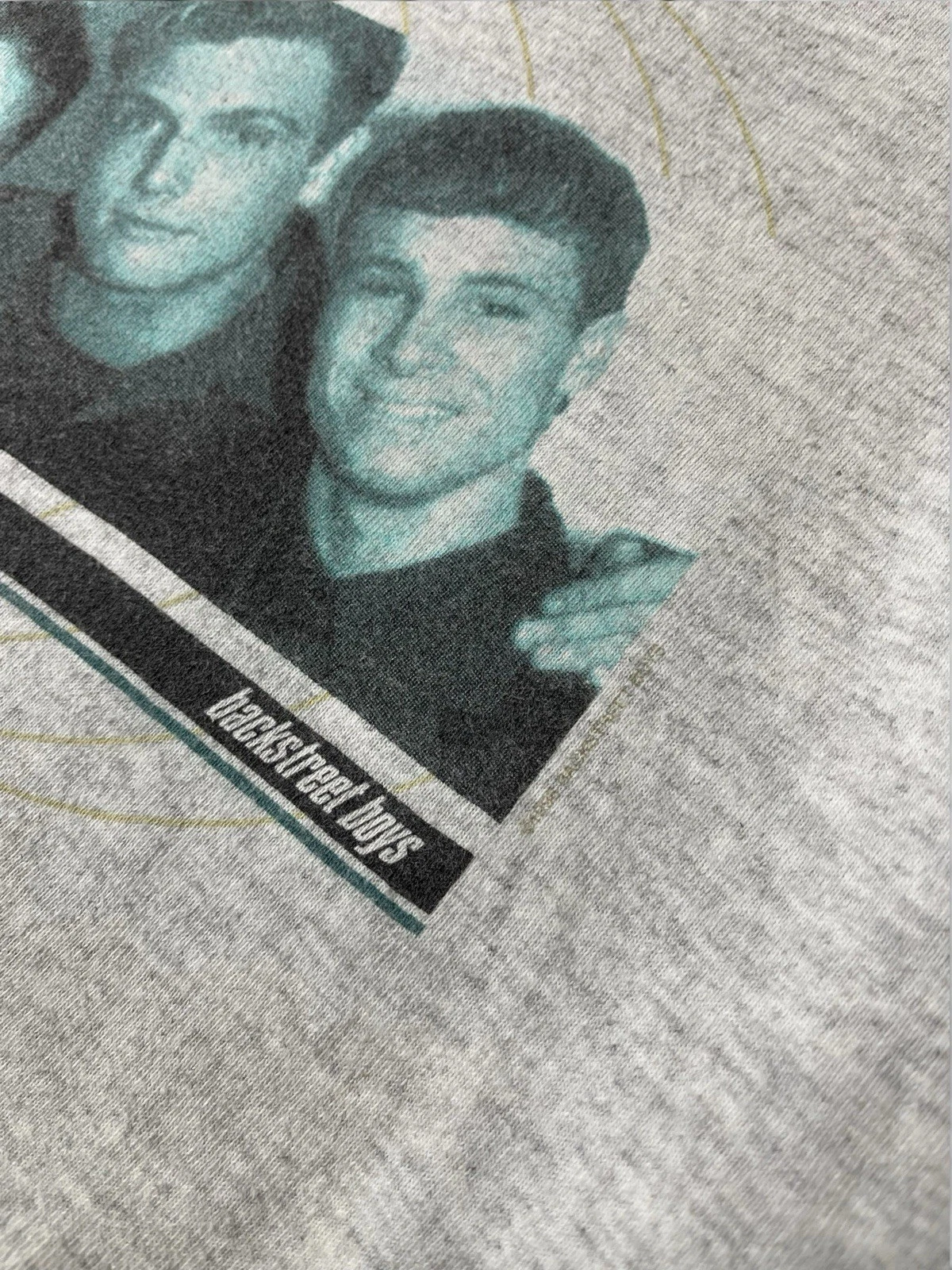 Vintage 1998 Backstreet Boys Concert T Shirt Tultex Heather Grey Mens Size Large - product detail image 4