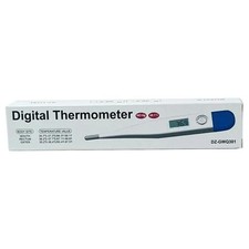 Digital Thermometer, 30-Second Read, Oral/Rectal/Axillary, LCD, Auto-Off