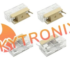 10PCS Panel Mount PCB Fuse Holder Case With Cover For 5x20mm Fuse 250V 6A