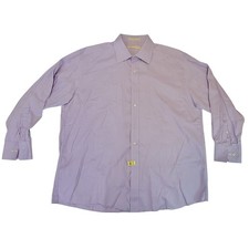 Michael Kors Mens XL Purple Long Sleeve Dress Shirt button-down 17.5-32/33