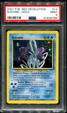 PSA 9 Suicune Holo 14/64 BESCHREIBUNG LESEN! Neo Revelation 2001 Pokemon Karte