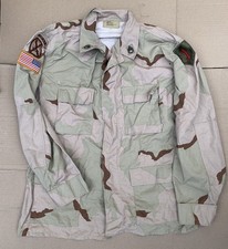 US Army Desert Camo BDU Jacket Size Large Long