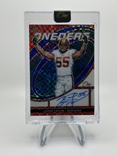 JASON TAYLOR 2023 PANINI ONE THE ONEDERS AUTOGRAPH BLUE AUTO /75