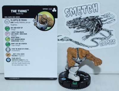 FFFF 020 The Thing Uncommon Figure - Marvel Heroclix Future Foundation 2021