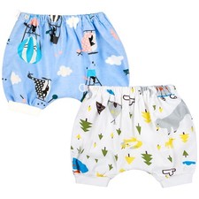 Leakproof Bedwetting Diaper Pants Absorbent Overnight Diaper Short for Boys a...