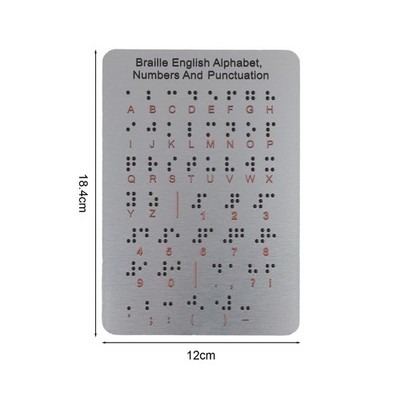 Braille Alphabet Board Tactile Learning Tool Learning Tool For Visually Impaired