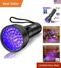 UV Flashlight Black Light, 51 LED Blacklight Pet Urine Detector for Dog/Cat U...