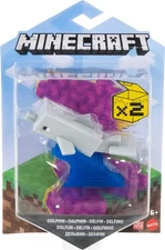 Minecraft Dolphin 3.25" Scale Collectible Battle Figure w/Accessories