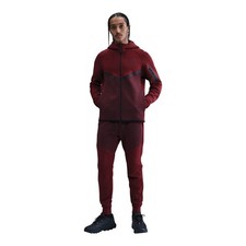 MENS NIKE TECH FLEECE WINDRUNNER FULL ZIP JACKET DARK TEAM RED HV0949-619-SIZE M