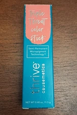 Thrive Causemetics Triple Threat Color Stick Olivia Coral Shimmer Lip Cheek Body