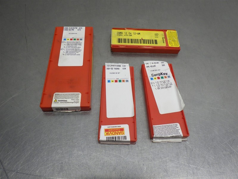11 NEW! Sandvik Indexable Carbide & Ceramic Insert Various Styles/Sizes-As Shown