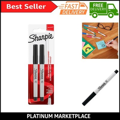 Sharpie Permanentmarker ultrafeine Spitze für präzise Markierungen schwarze Tinte UK