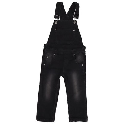 Blue Seven, Latzhose, Größe: 92, Schwarz, Unisex (Kinder), Einfarbig #T7B