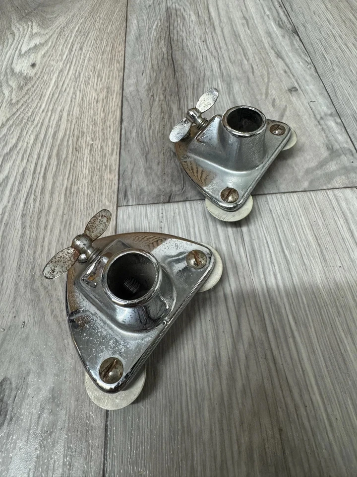 Vintage Bass Drum Cymbal Arm Mount / Auxiliary Mount Bracket #OM6 - Image 3 of 4