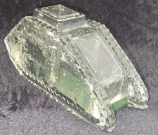 Vintage WW 1 Toy Tank Glass Candy Container