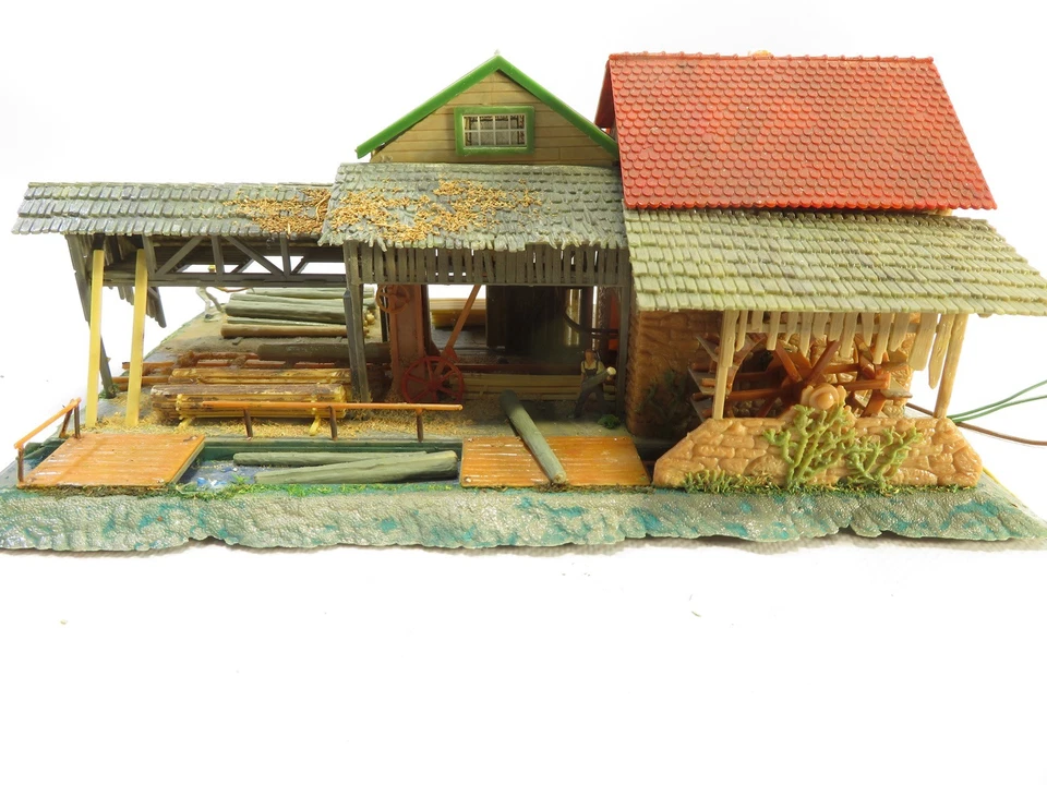 Faller H0 B-230 Sägemühle mit Motor fertig gebaut  #P - Bild 2 von 4