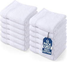 Utopia Towels 12 Pack Premium Wash Cloths Set, 12 by 12 Inches, 100 Cotton