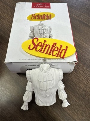 E NIB 2022 Hallmark Christmas Ornament SEINFELD The Puffy Shirt TV Show