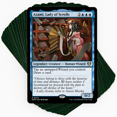 Custom Commander Deck*** Azami, Lady of Scrolls - Wizards - EDH Magic Cards | eBay Custom Commander Deck*** Azami, Lady of Scrolls - Wizards - EDH Magic Cards | eBay