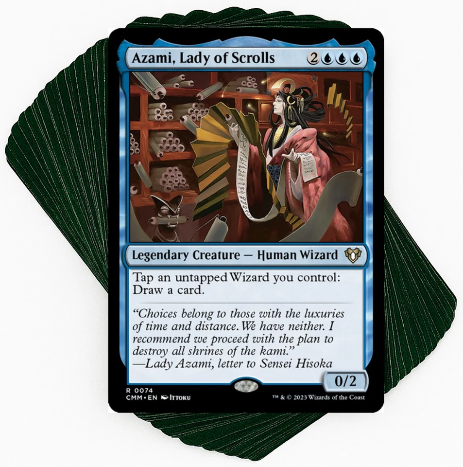 ***Baraja de comandante personalizada*** Azami, Lady of Scrolls - Wizards - Cartas mágicas EDH