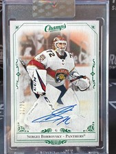 2020-21 Upper Deck Clear Cut Champ's Green Auto Sergei Bobrovsky /25 #C-SB