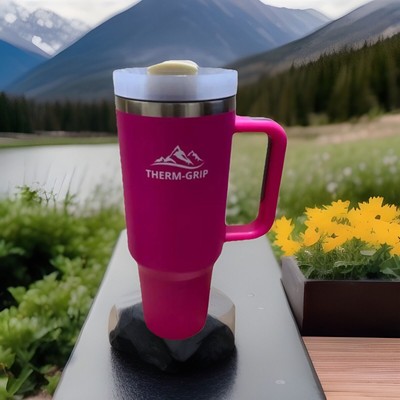 Vasos de Acero Inoxidable 40oz | Termo Térmico con Tapa y Asa