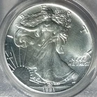 1991 PCGS GEM UNC WORLD TRADE CENTER GROUND ZERO RECOVERY COIN  9/11/ $1 ASE