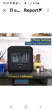 *RUSSELL HOBBS* Compact DISHWASHER Black 2 Place Settings 4 Progs EC EWO rrp£309
