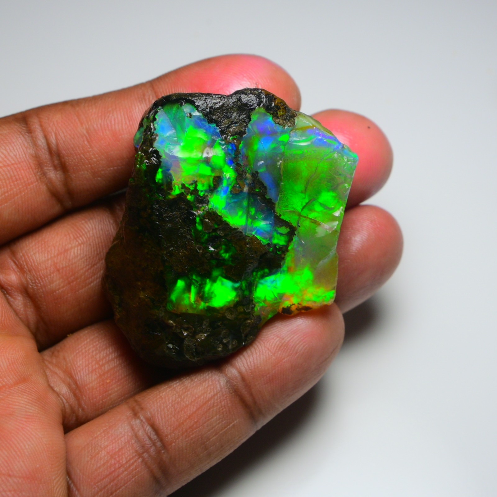 HUGE 239.40 Cts Natural Ethiopian Opal Rough - Multi Fire Welo Opal Raw Crystal