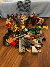 Lego LOT of Minifigures People Parts Torsos Heads Weapons Animals and More Parts