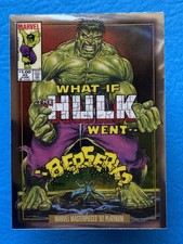 Hulk 2024 Skybox Marvel Masterpieces 92 Platinum Variant #32-V