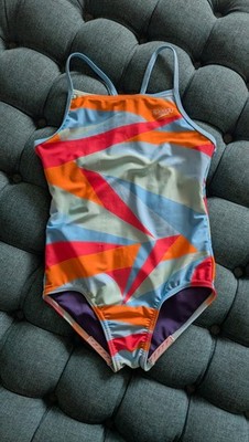 Youth Girls Speedo Swimsuit Size L Barely Used With Anti-Slip Around Bottom