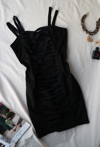 Women Phase Eight Dress Black Lenzing 40 / L / 48