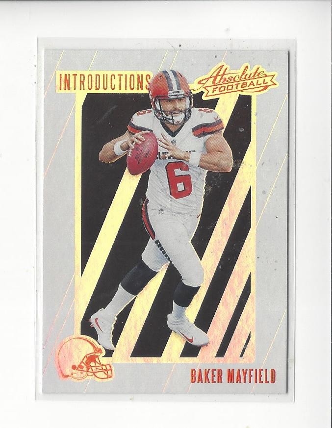 2018 Absolute Introductions #3 Baker Mayfield RC Rookie Browns Buccaneers