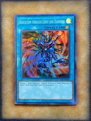 Yugioh Dedication through Light and Darkness IOC-EN095 Super Rare 25th NM