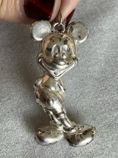 Vintage DLC WDW Disney Sterling Silver Mickey Mouse Puffy Pendant Figural