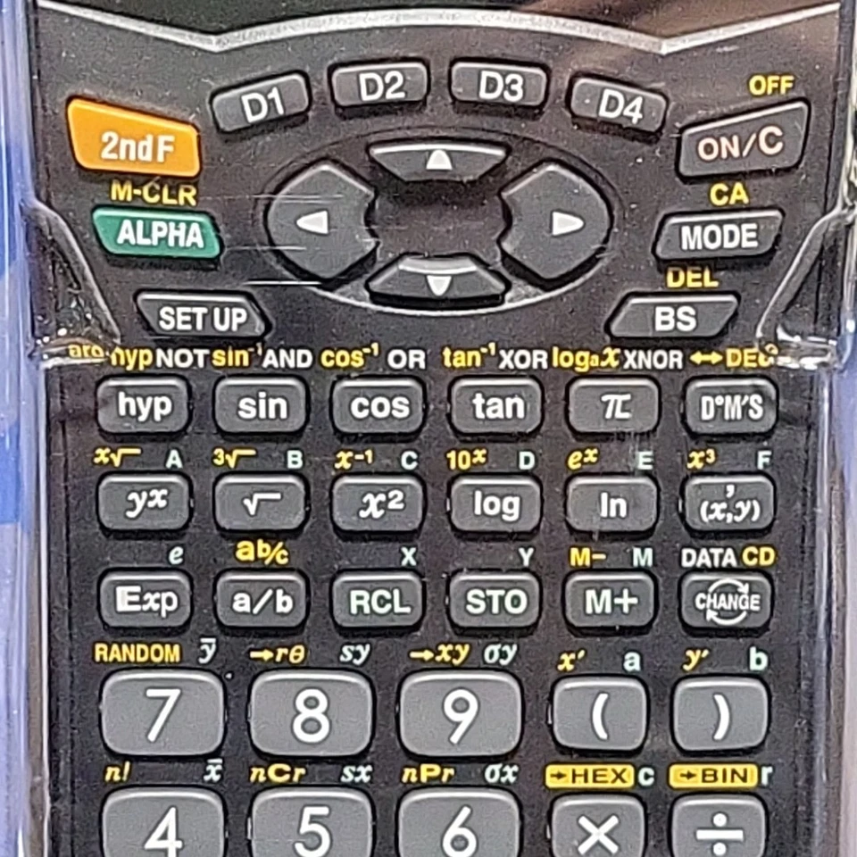 Sharp Scientific Calculator EL-W535B WriteView Large 4 Line LCD Display 335 Func - Image 4 of 4