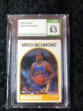 1989-90 Hoops #260 Mitch Richmond CSG 8.5