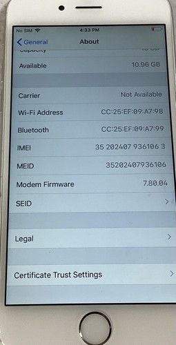 Apple iPhone 6 128GB AT&T+WiFi Bianco - Foto 3 di 7
