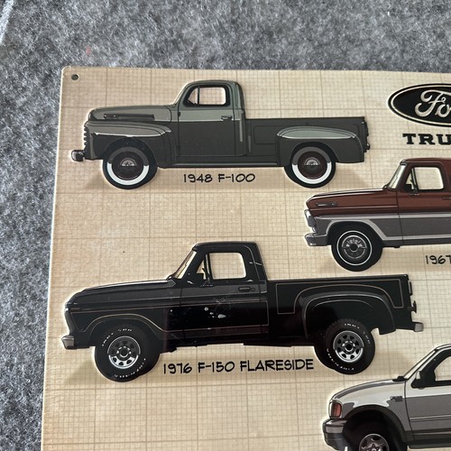 New 12x18 Ford F-Series 8 Decades Pick-Up Trucks Metal Tin Sign Man Cave Sealed - Picture 11 of 13