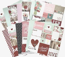 My Mind's Eye  (Love Me)  Paper and Sticker Set - Save 65%