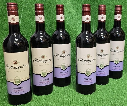 8,33€/L) 6x Rotkäppchen Dornfelder halbtrocken 0,75L vollmundiger Rotwein Vers0€ - Bild 7 von 11