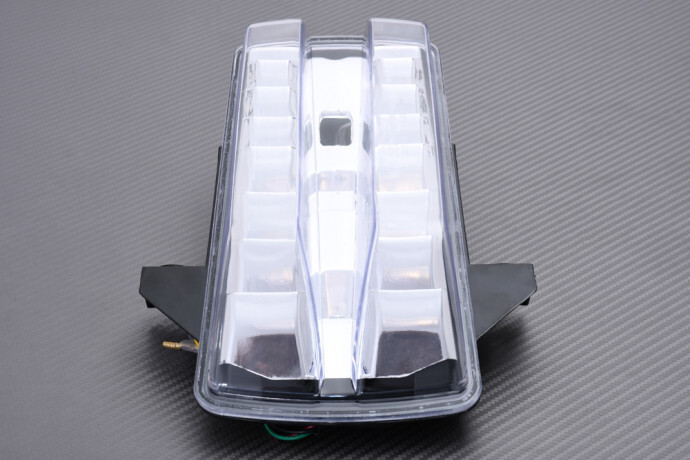 Feu stop LED avec clignotants pour purifier l'arrière de la Suzuki SV 1000