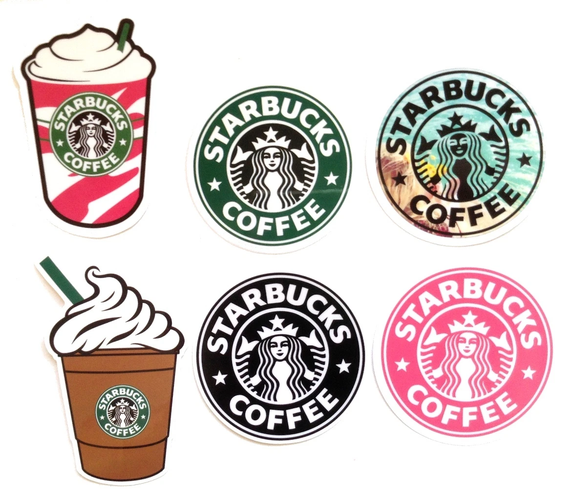 Starbucks Coffee Brand Logo Car Skateboard Luggage Computer Decal Stickers  Set